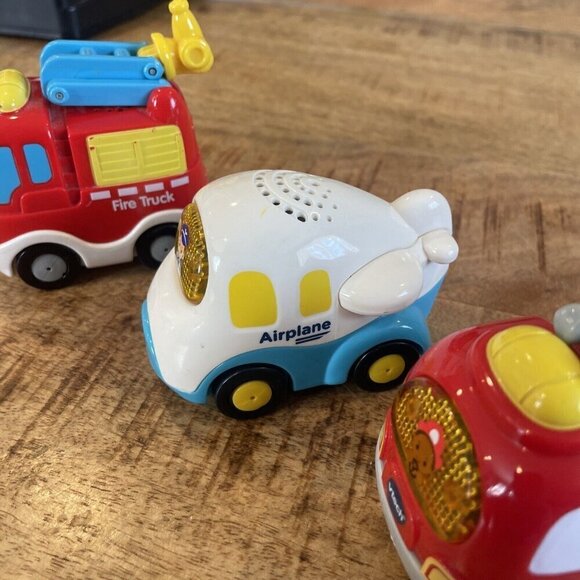 VTech Go Go Smart Wheels Vehicles Lights Sounds Truck Airplane Fire Truck Toy - Picture 3 of 11